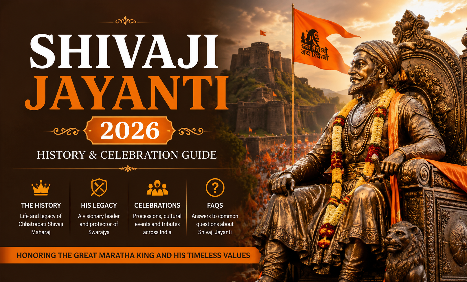 Shivaji Jayanti 2026 in India: History, Legacy, Celebrations & Chhatrapati Shivaji Maharaj Guide