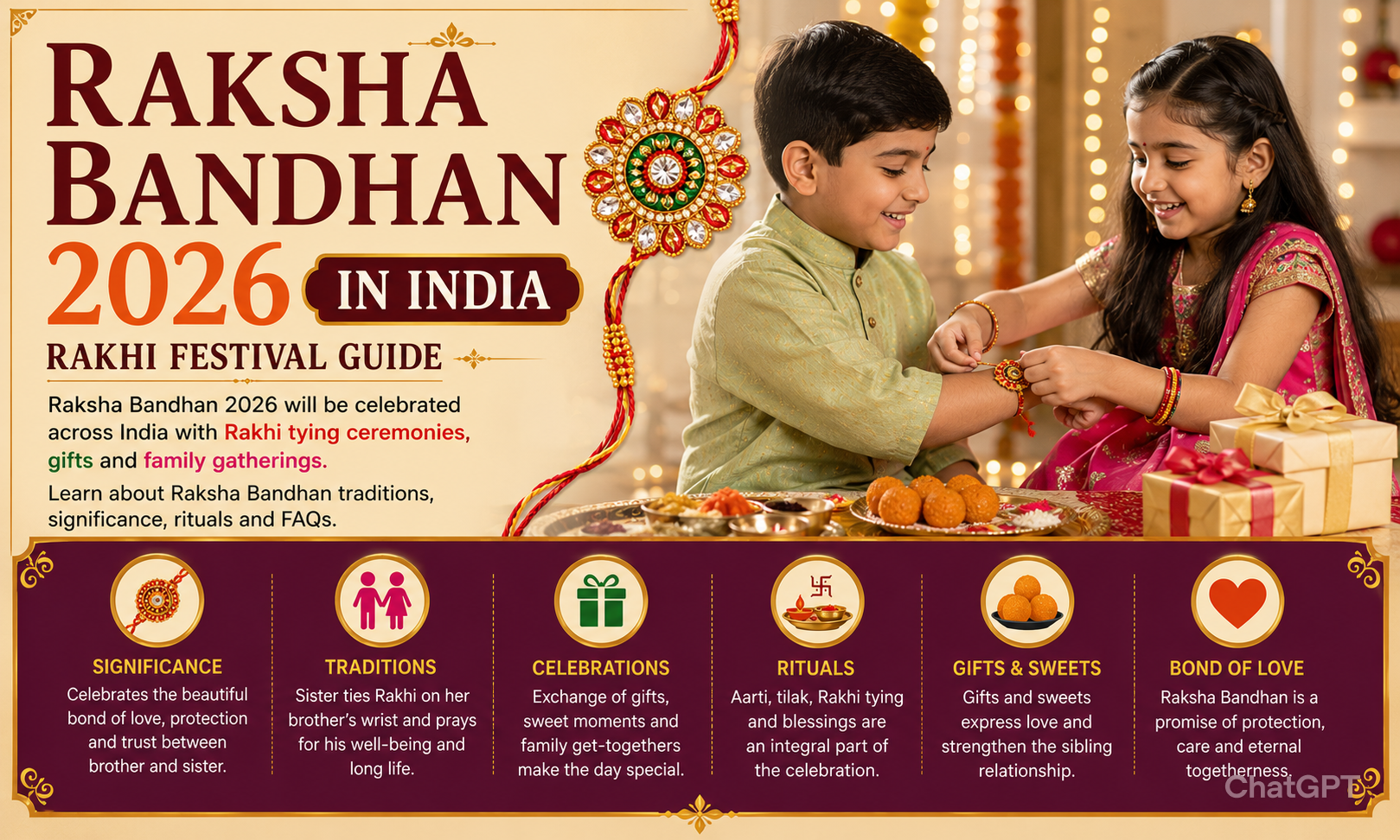 Raksha Bandhan 2026 in India: Date, History, Rakhi Rituals, Traditions & Celebration Guide