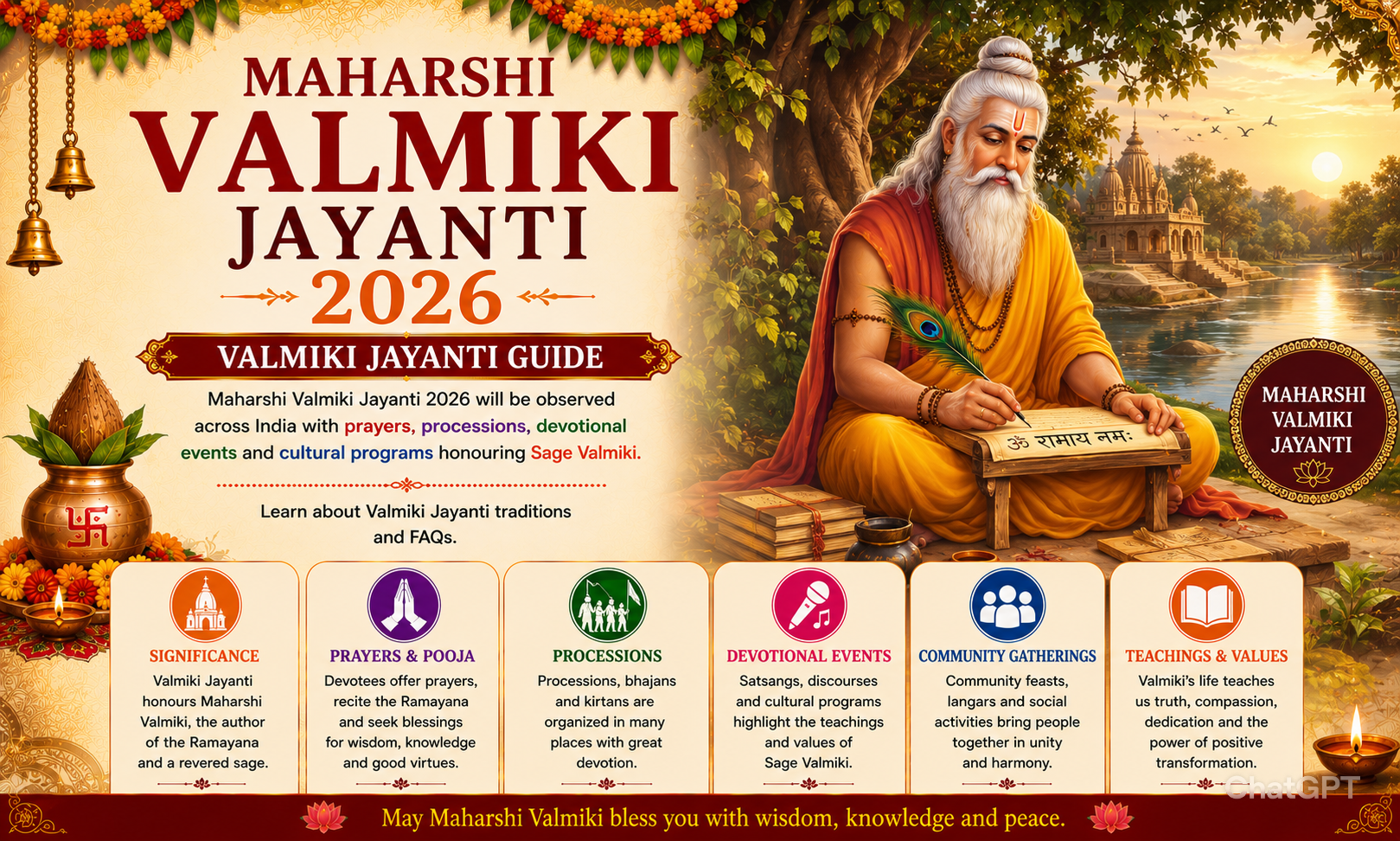 Maharshi Valmiki Jayanti 2026 in India: Date, History, Significance & Celebration Guide