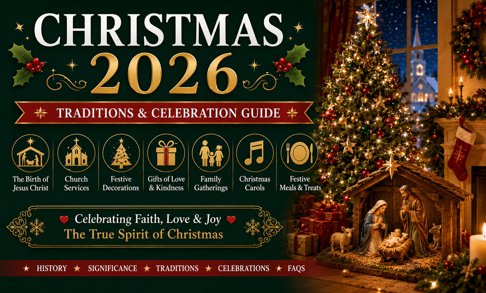 Christmas 2026: Date, History, Traditions, Celebrations & Meaning Guide