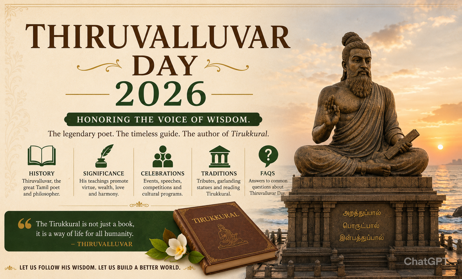 Thiruvalluvar Day 2026: Date, History, Significance, Celebrations & Tamil Heritage Guide