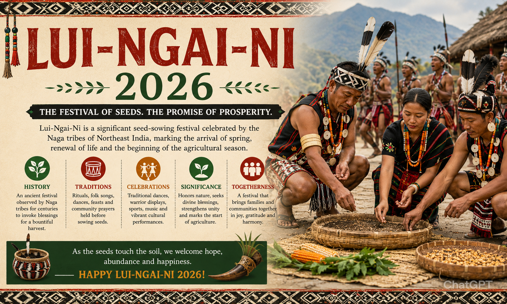 Lui-Ngai-Ni 2026: Date, History, Significance, Traditions & Naga Festival Guide