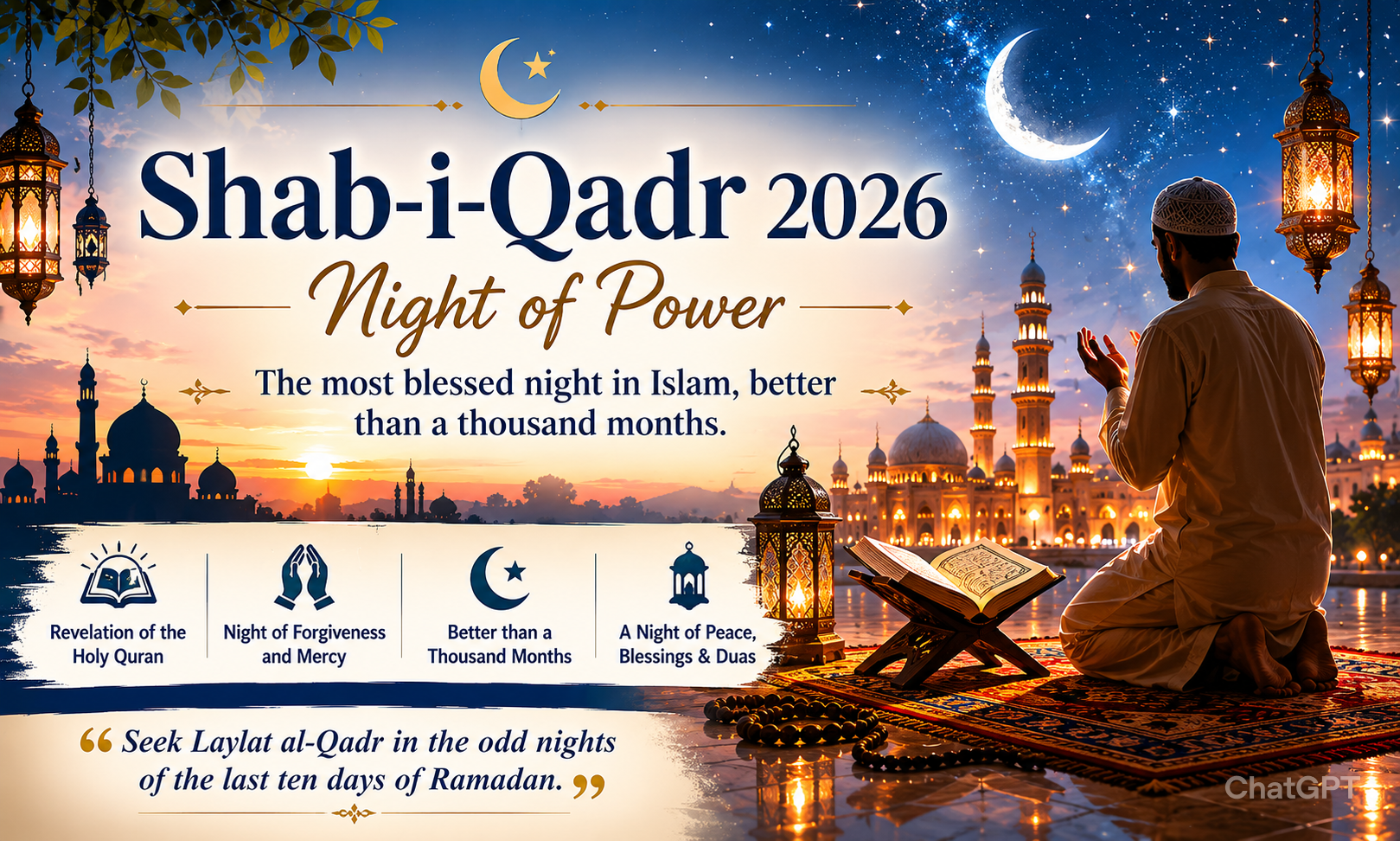 Shab-i-Qadr (Laylat al-Qadr) 2026: Significance, History, Prayers, Night of Power & Islamic Importance