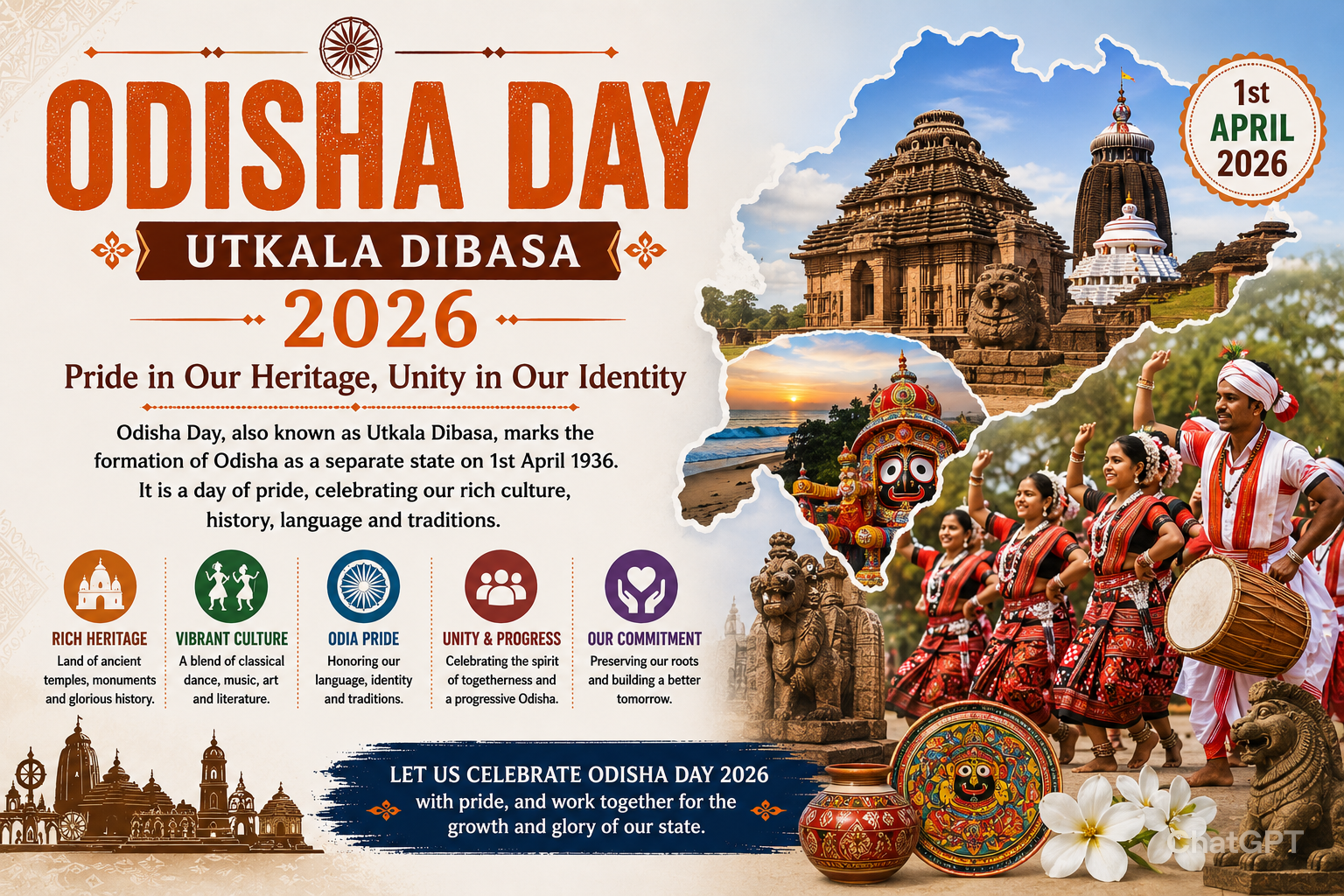 Odisha Day 2026: Utkala Dibasa History, Significance, Celebrations & Cultural Heritage