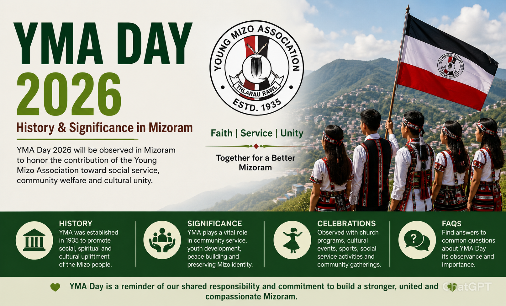 YMA Day 2026 in Mizoram: History, Significance, Celebrations & Importance