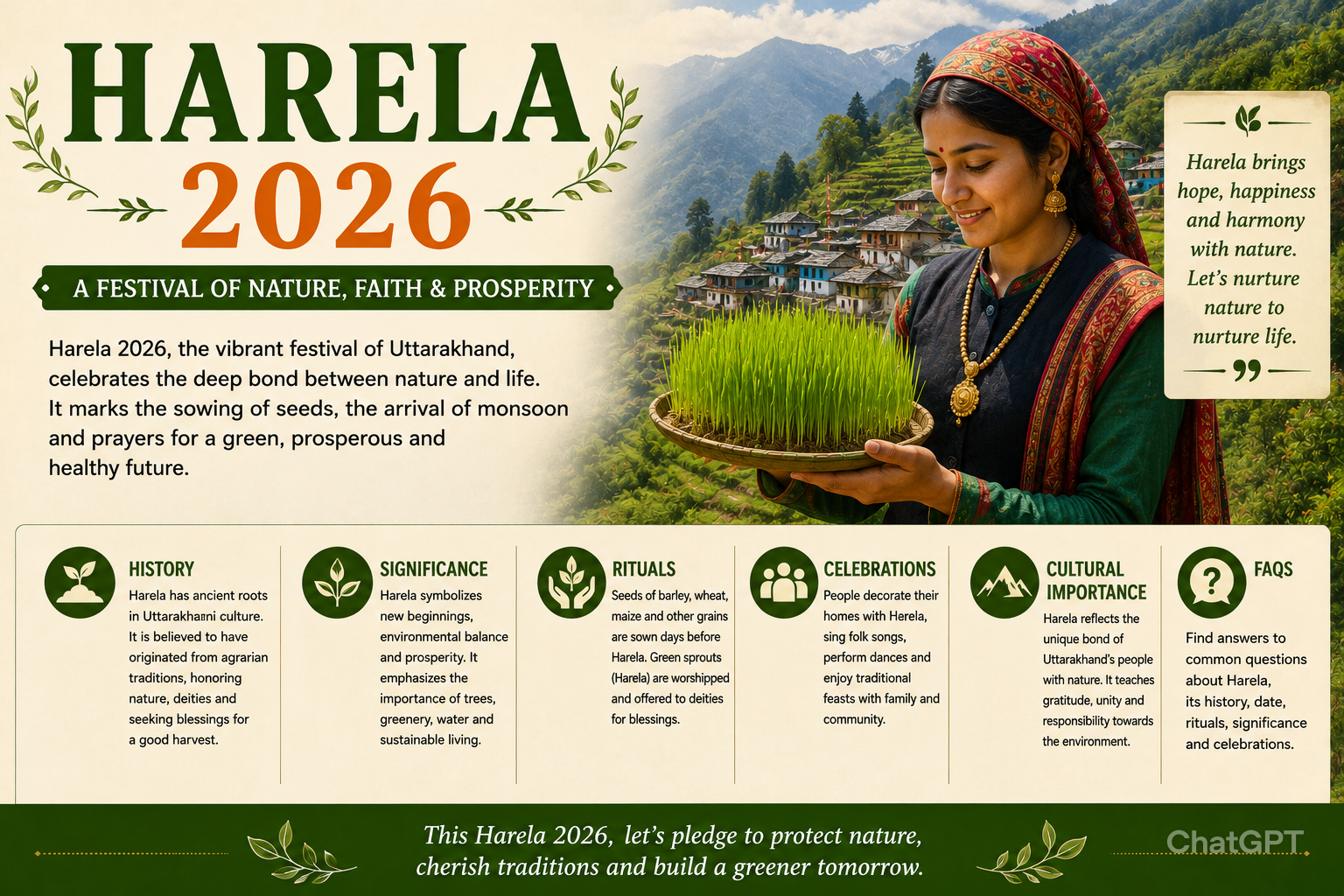 Harela 2026: History, Significance, Festival Celebrations & Cultural Importance