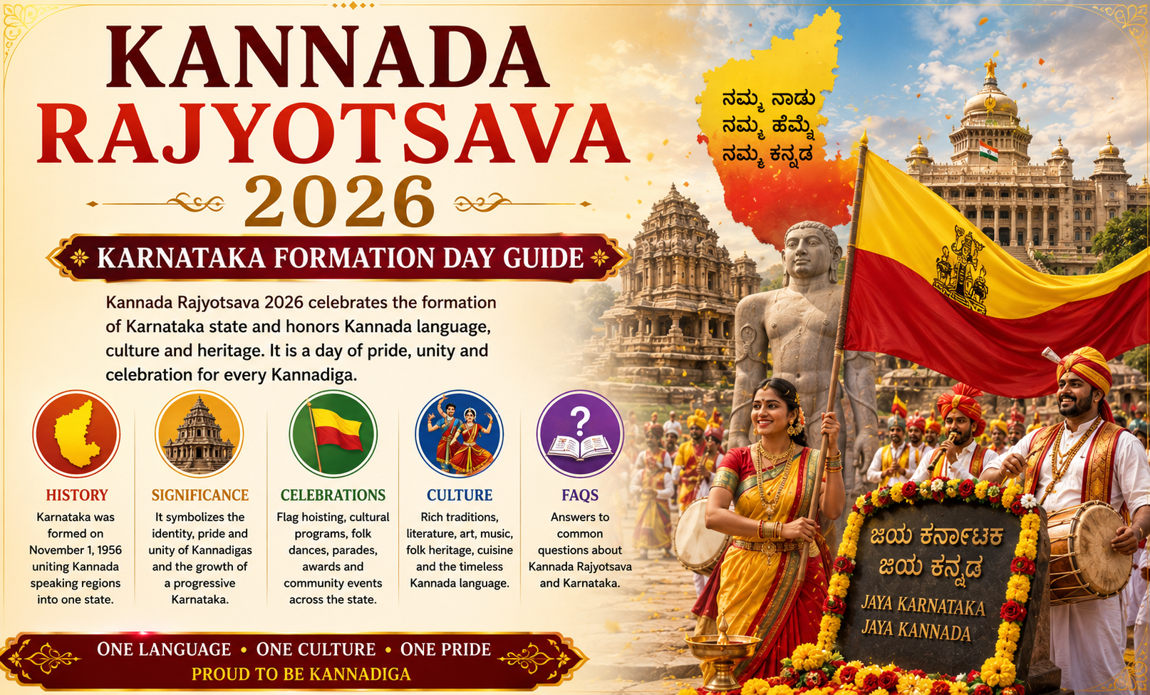 Kannada Rajyotsava 2026: History, Significance & Karnataka Formation Day Guide