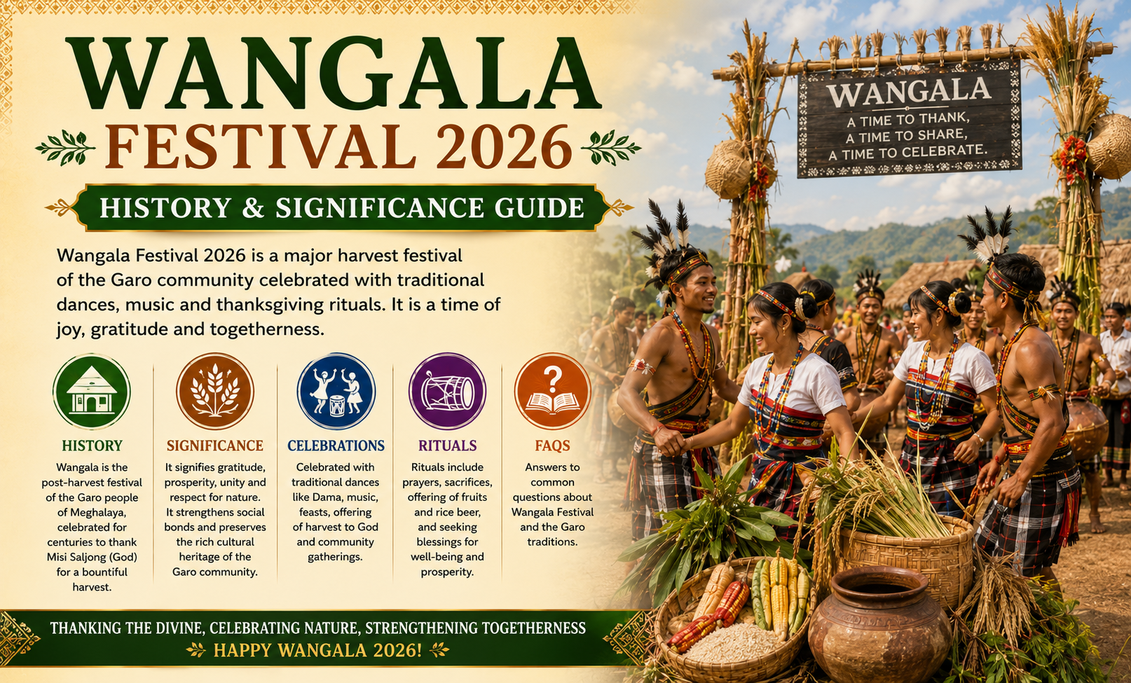 Wangala Festival 2026: History, Significance, Harvest Traditions & Celebration Guide