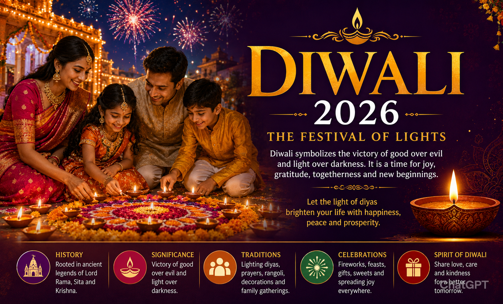 Diwali 2026: History, Significance, Celebrations & Festival Guide
