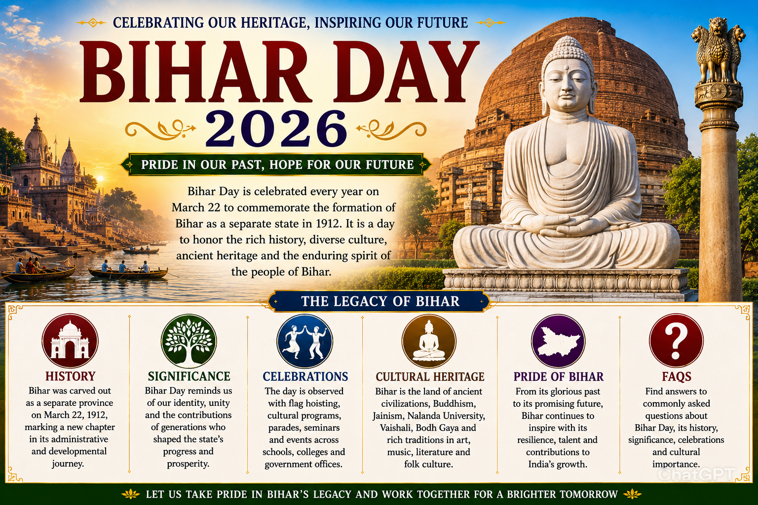 Bihar Day 2026: History, Significance, Celebrations & Bihar’s Heritage