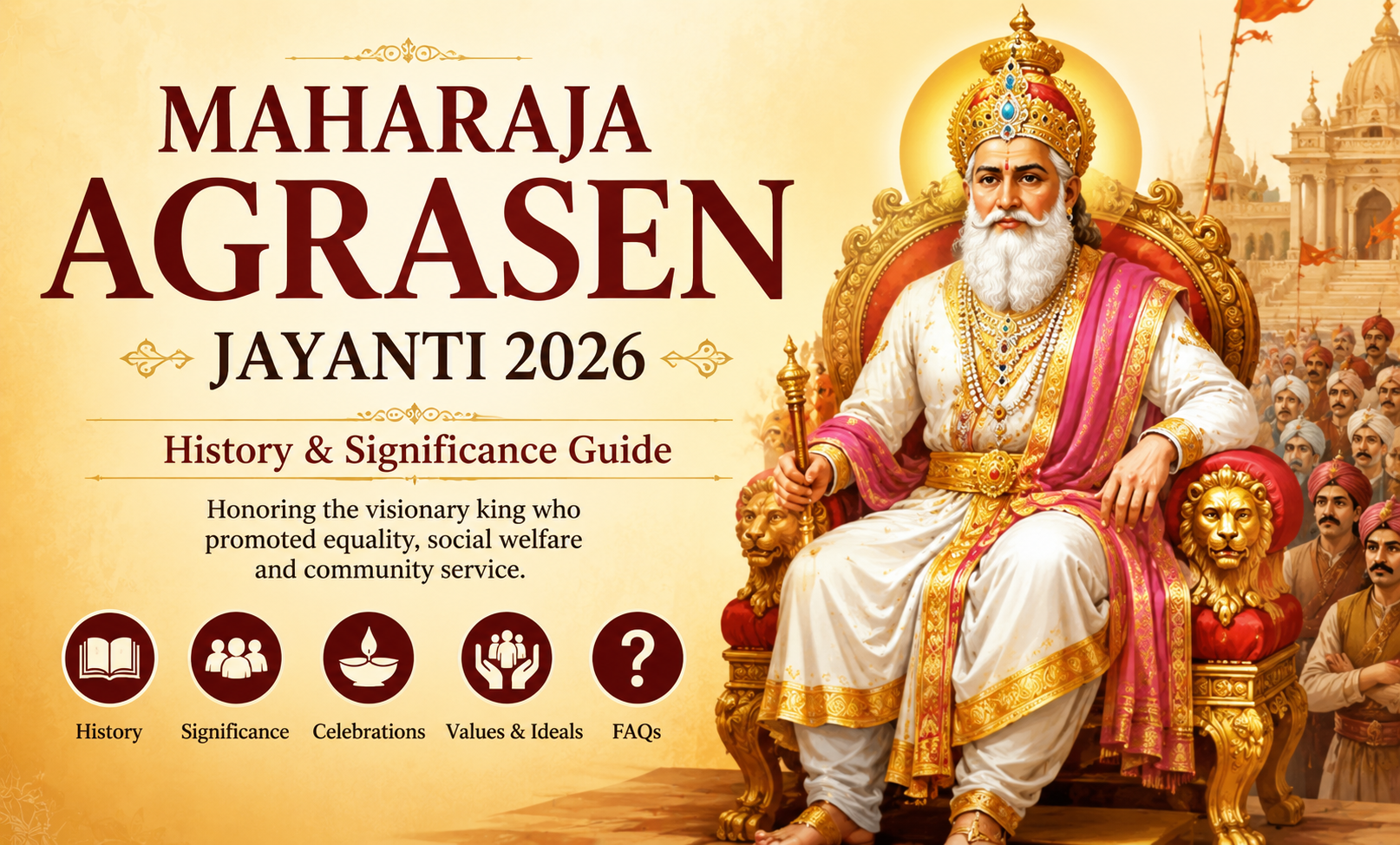 Maharaja Agrasen Jayanti 2026: History, Significance, Celebrations & Legacy