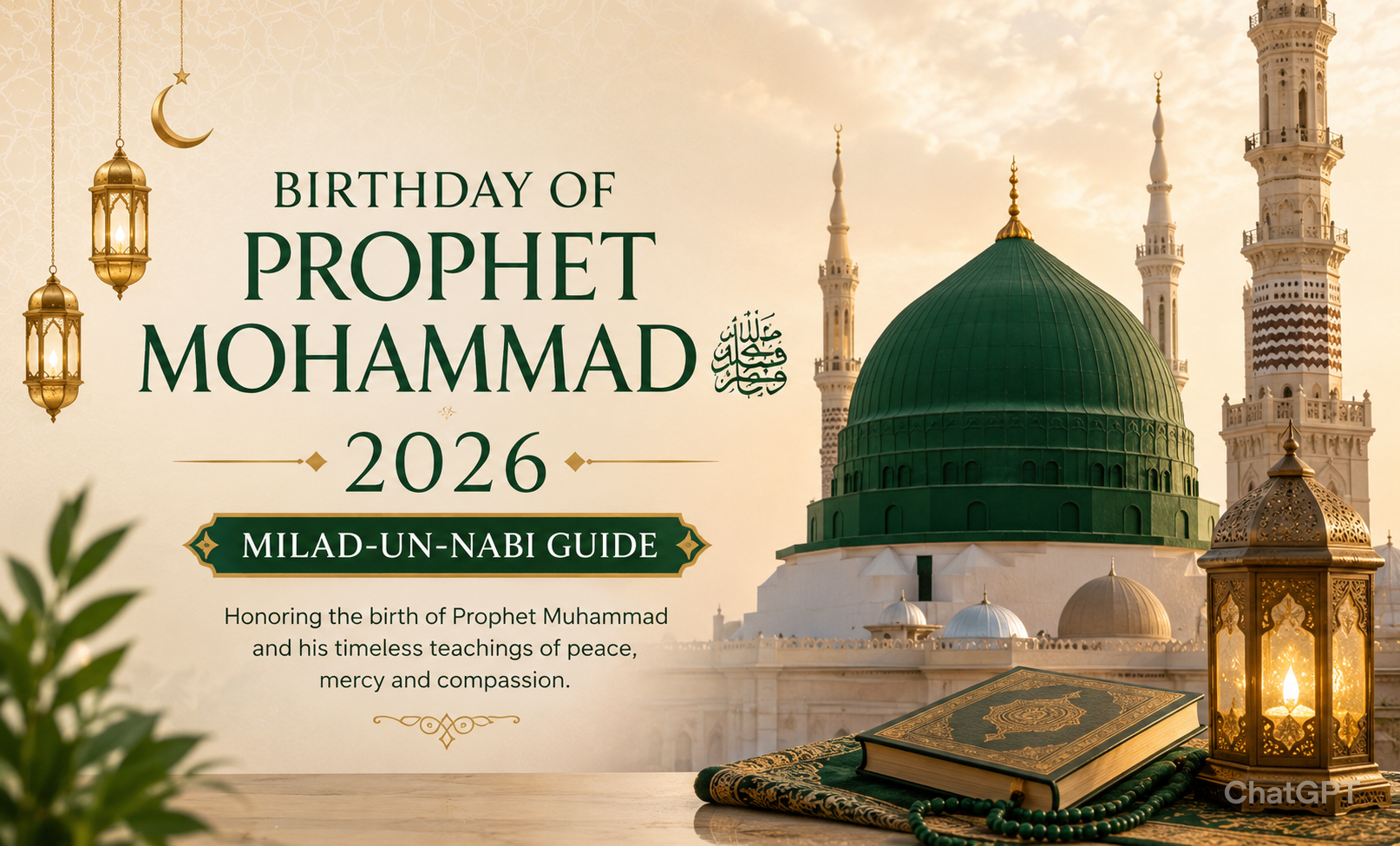 Birthday of Prophet Mohammad 2026 in India: Date, History, Significance, Milad-un-Nabi & Celebration Guide