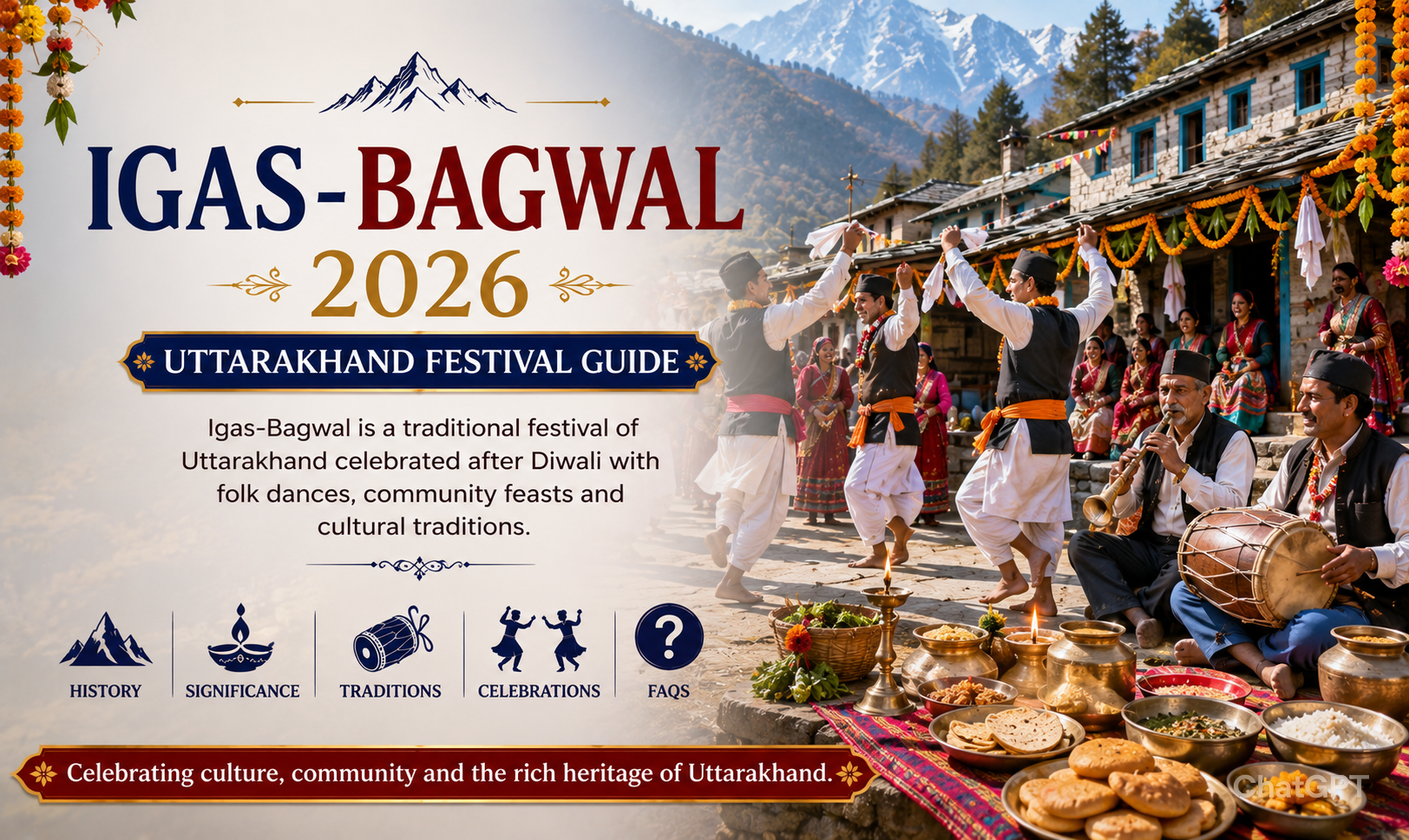 Igas-Bagwal 2026 in Uttarakhand: Date, History, Significance & Celebration Guide