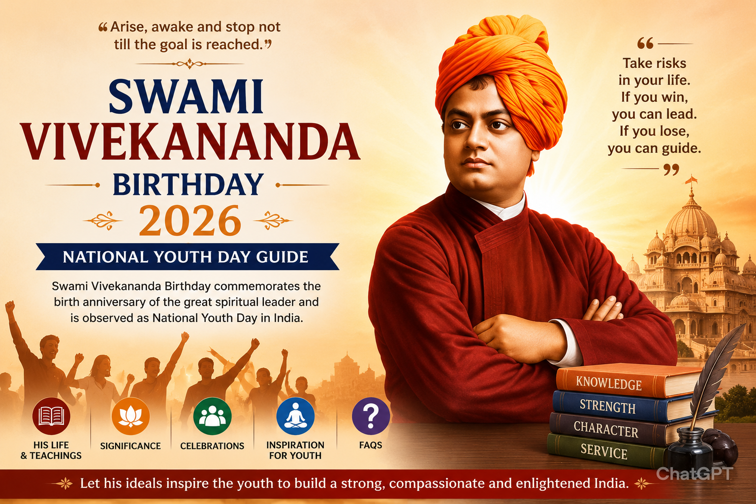 Swami Vivekananda Birthday 2026: National Youth Day, History, Significance & Celebration Guide