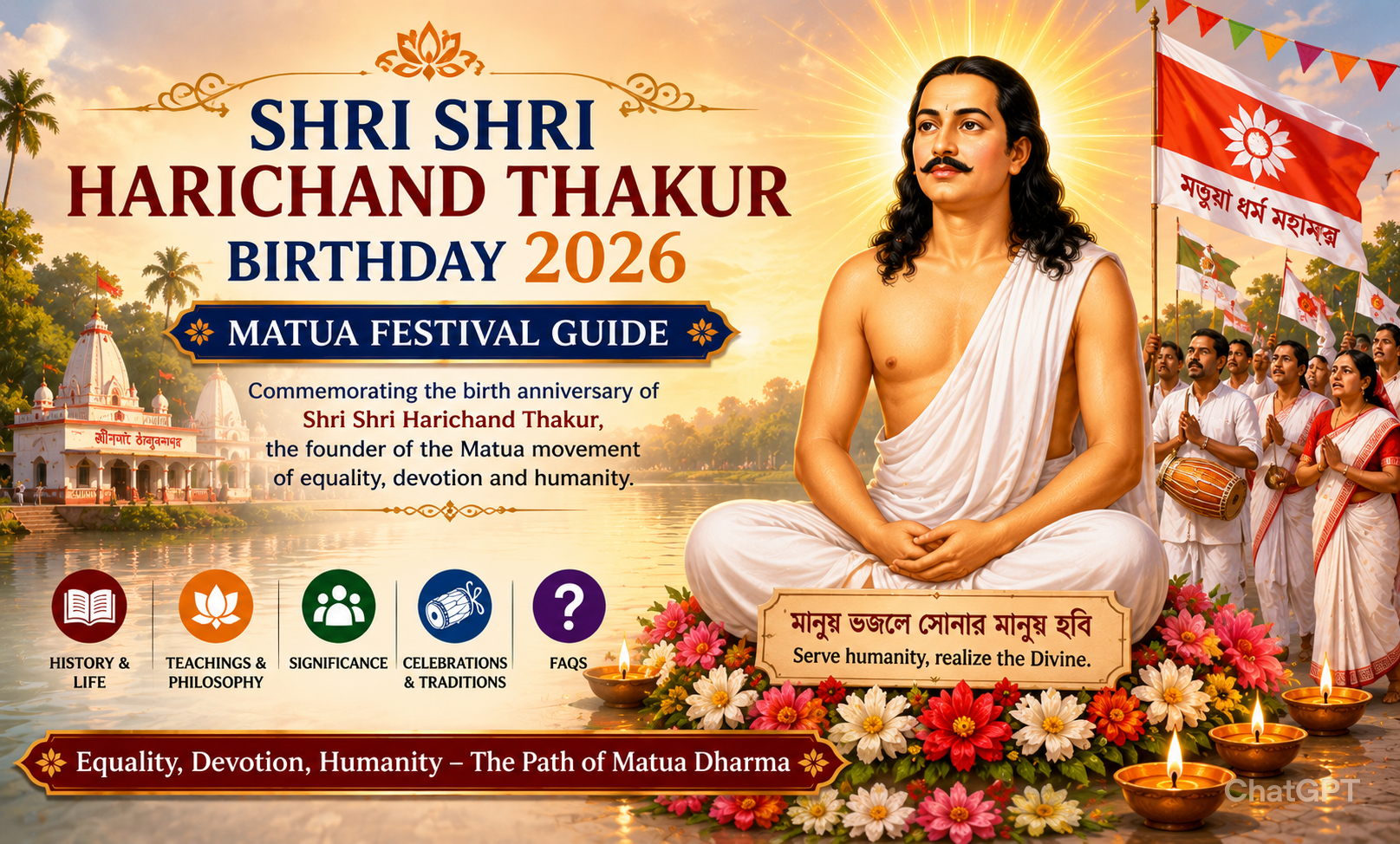 Shri Shri Harichand Thakur Birthday 2026: History, Significance, Matua Mahasangha & Celebration Guide