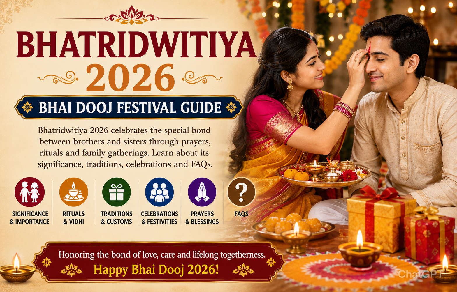 Bhatridwitiya 2026 in India: Date, Significance, Bhai Dooj Traditions & Celebration Guide