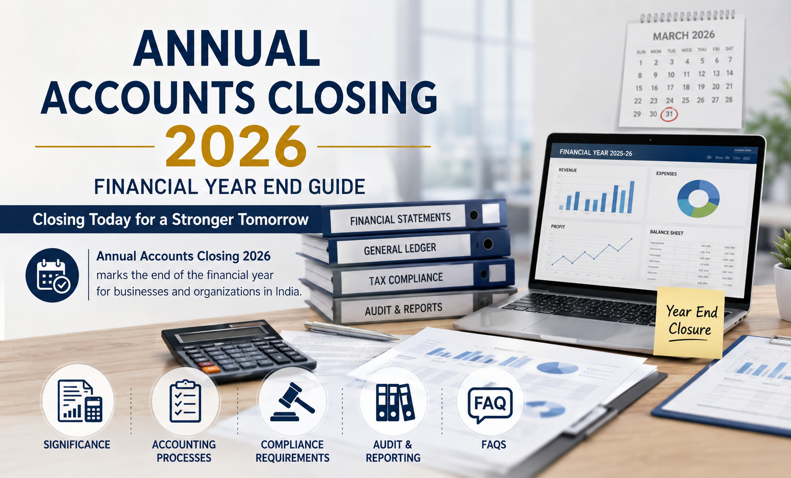Annual Accounts Closing 2026 in India: Financial Year End, Significance & Compliance Guide