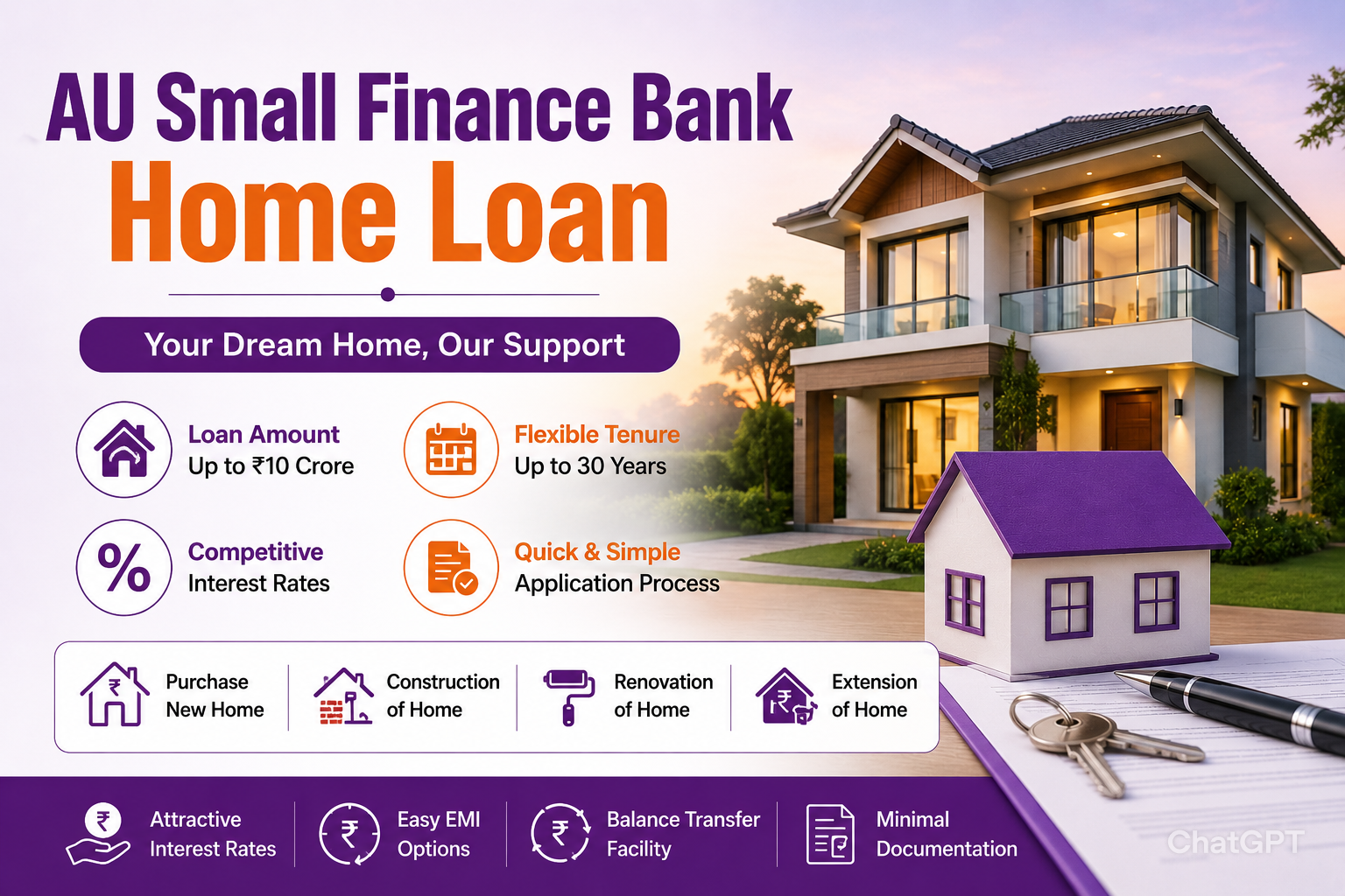 AU Small Finance Bank Home Loan