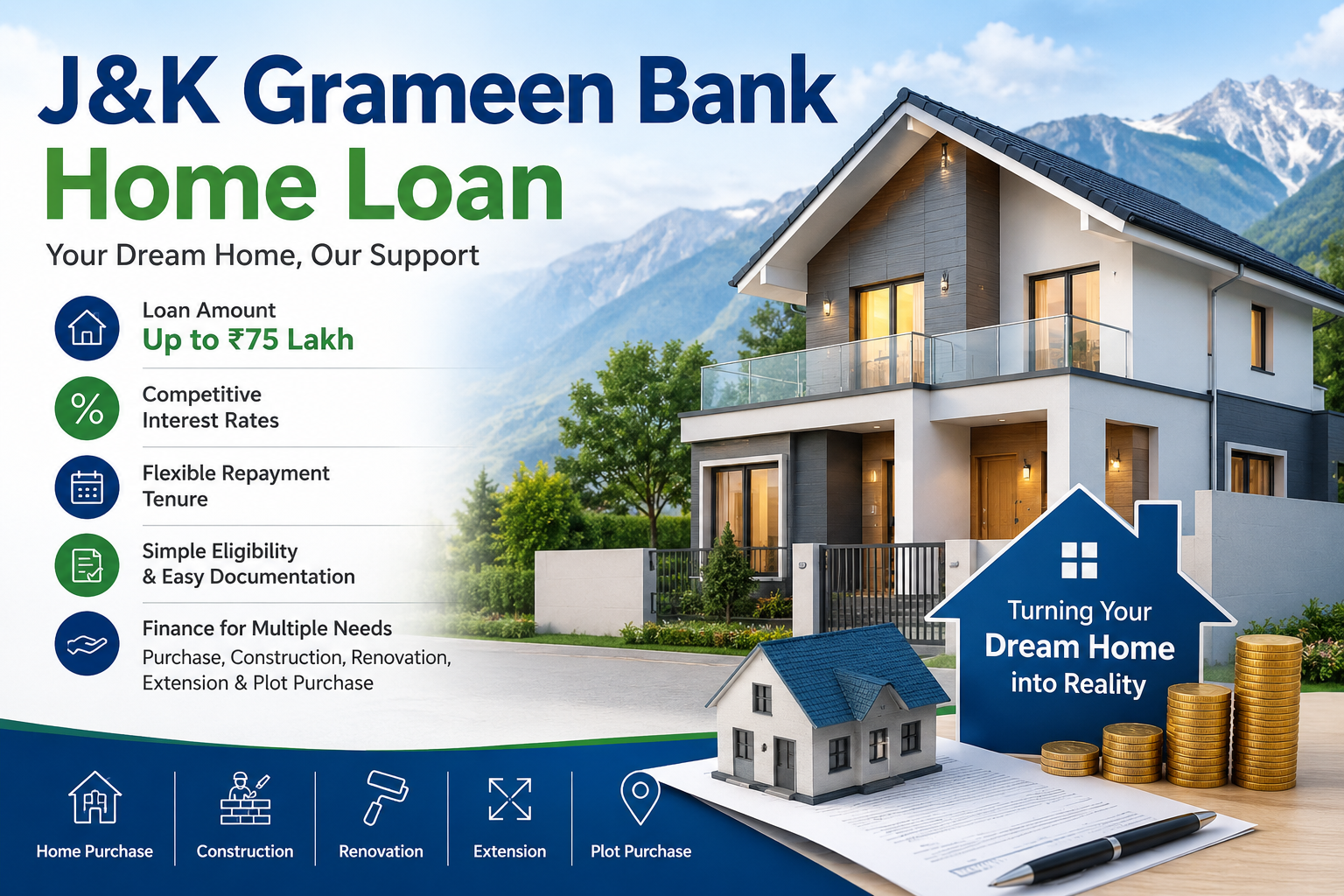 J&K Grameen Bank Home Loan