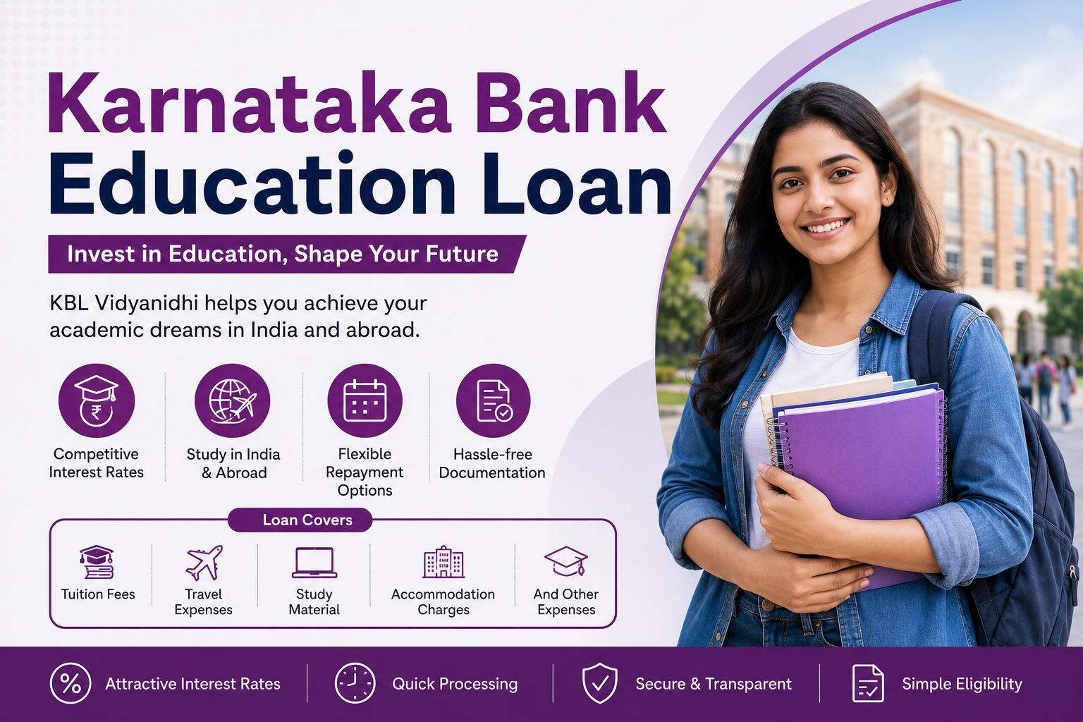 Karnataka Bank Education Loan (KBL Vidyanidhi)