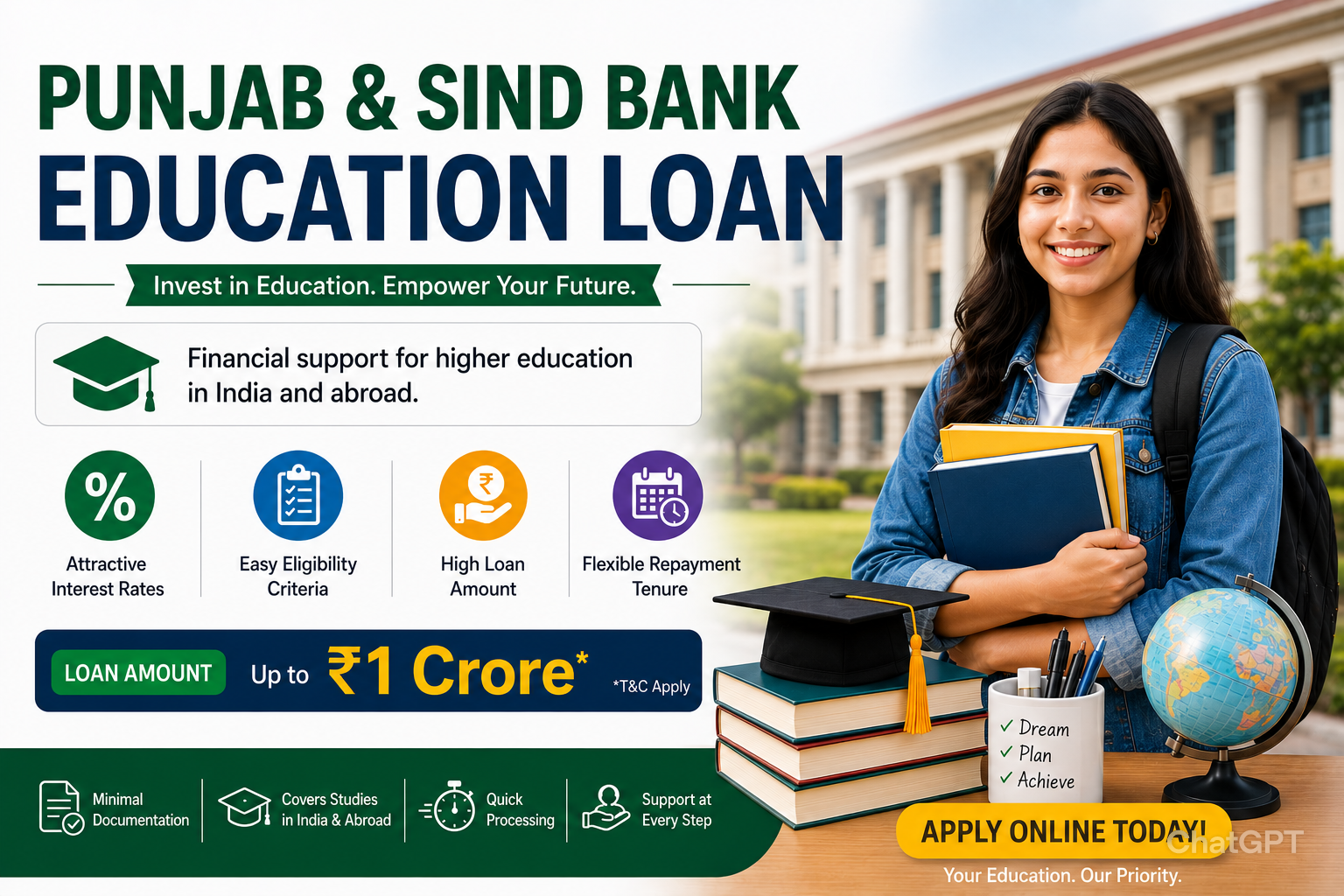 Punjab & Sind Bank Education Loan