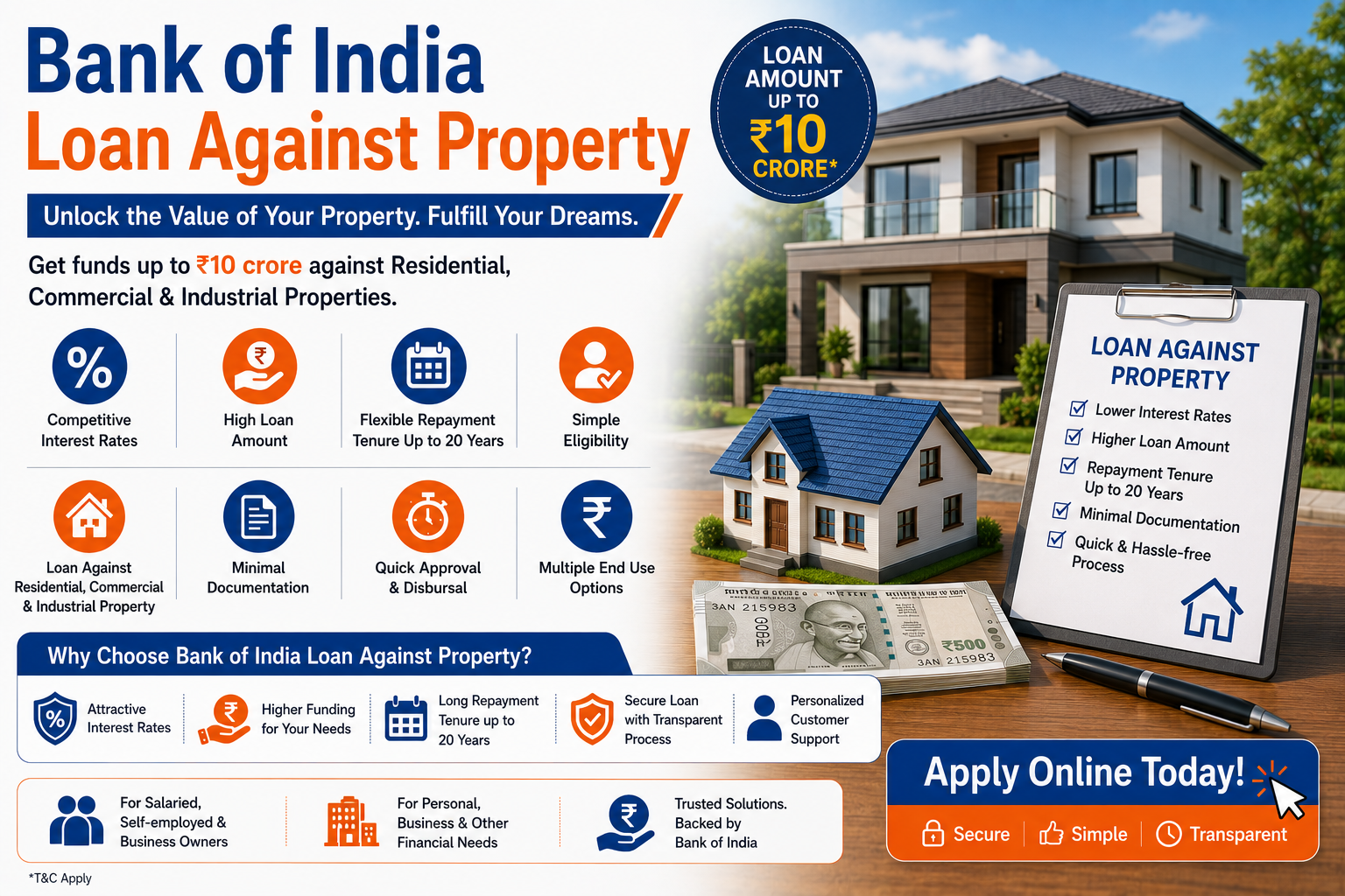 Bank of India Loan Against Property