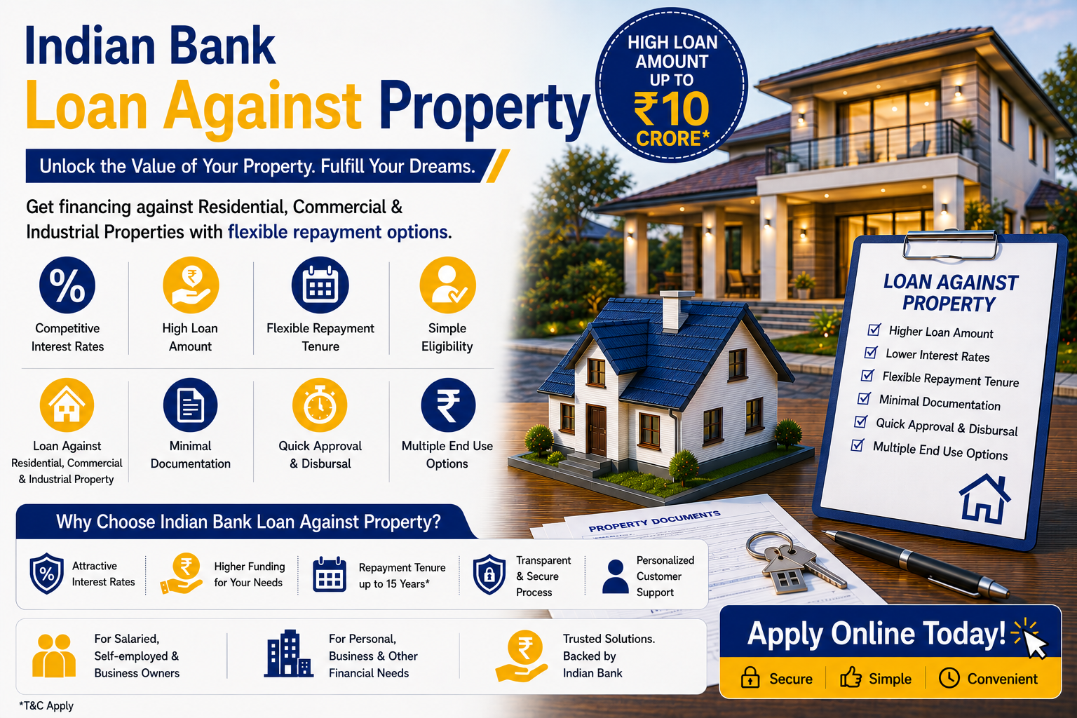 Indian Bank Loan Against Property