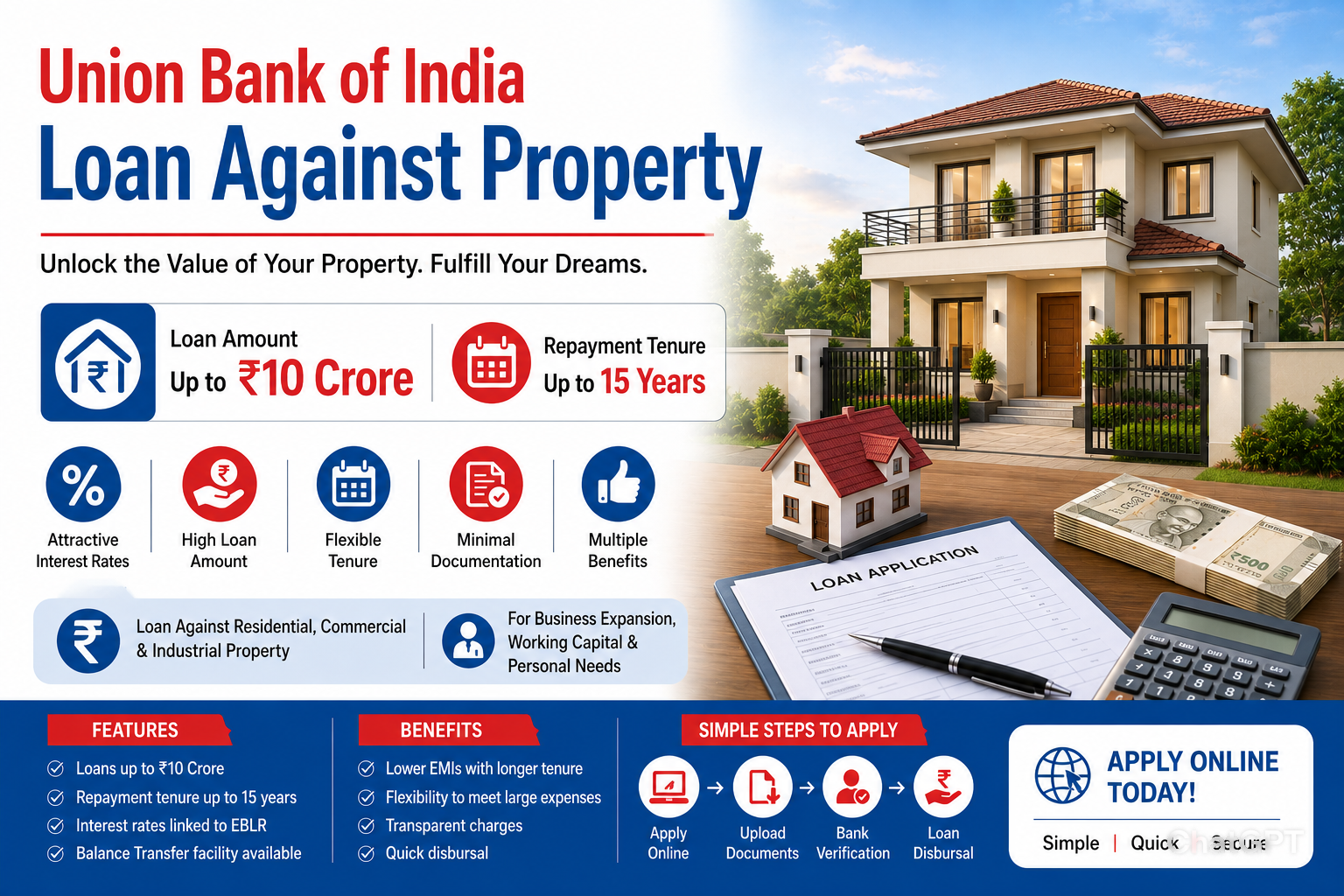Union Bank of India Loan Against Property