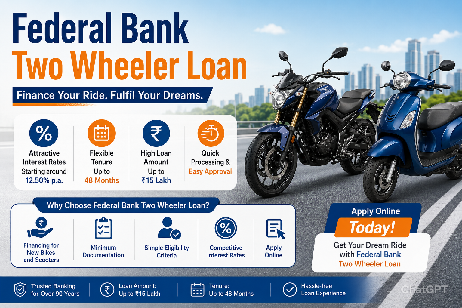 Federal Bank Two Wheeler Loan